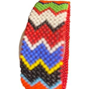 Bracelets: Colourful Beaded Bracelet made in Kenya.